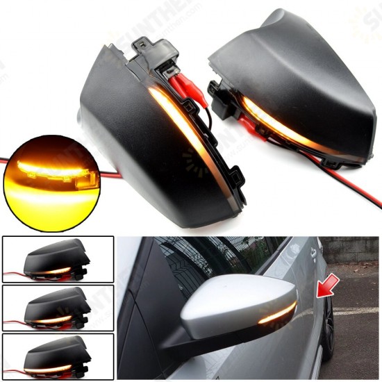 For Volkswagen VW MK5 6R 6C 2009 - 2016 2017 LED Dynamic Turn Signal Light Flasher Flowing Water Blinker Flashing Light