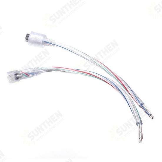 LED Light Strip Male to Female 4 Pin Adapter Waterproof Cable Cord