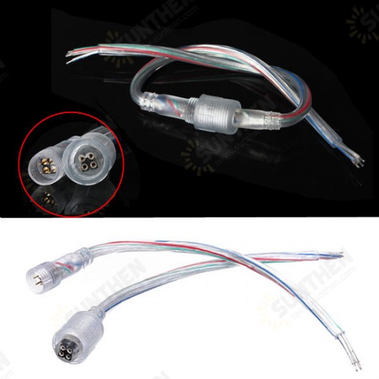 LED Light Strip Male to Female 4 Pin Adapter Waterproof Cable Cord