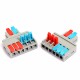 LT-626/LT-626T Wire Connector 2 In 6 Out 0.5-6mm2 Wire Splitter Terminal Block Compact Wiring Cable Connector Push-in Conductor