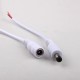 White Male/Female DC Power Connector Cable Plug Wire for CCTV Strip Light