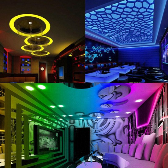 1M 2M 3M 4M 5M Non-waterproof DC5V USB 3528 SMD RGB LED Strip Light String Tape+44 Keys IR Remote Control