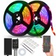 DC12V 5M/10M 5050 RGB Timer Function LED Strip Light Waterproof With 40kEYS Remote Control + Music Controller