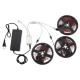 3*4M 5050 RGB LED Strip Light Non-Waterproof + Controller + Remote Control + 12V 5A Power Supply