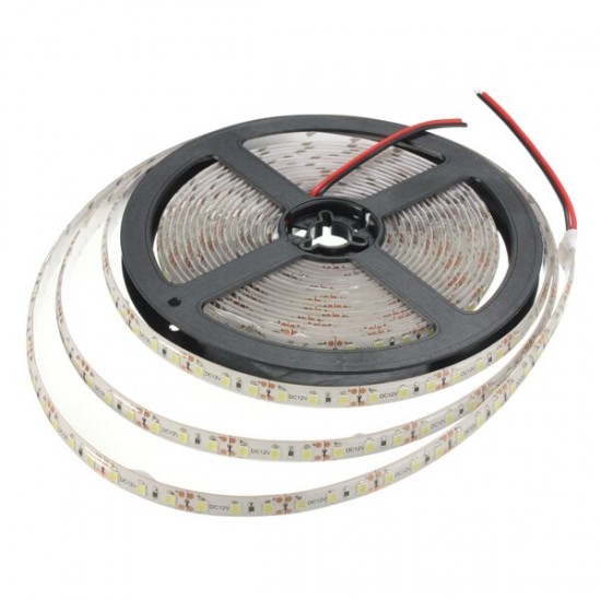 5M 15W DC12V 600 SMD 2835 Waterproof IP65 White/Warm White Tape LED Flexible Strip light