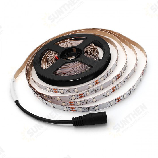 5M 3528SMD Non-waterproof UV Purple LED Strip Light with DC Connector DC12V