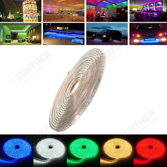 9M 31.5W Waterproof IP67 SMD 3528 630 LED Strip Rope Light Christmas Party Outdoor AC 220V