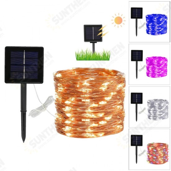 Outdoor Solar String Lights 8 Modes 20m 200 LED Solar Power Fairy Lights String Lamps Party Wedding Decor Garden