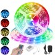 RGB LED Light Strip with 24/44Key Remote Controller 5050 SMD Cuttable Linkable Christmas Decorations Clearance Christmas Lights