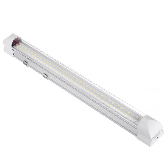 12-24V 72LED 5W Car Interior White Strip Lights Bar Lamp Car Van Caravan Boat Home 1800LM 6500K