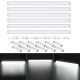 6Pcs 120cm AC85-265V LED Surface Mount Lights 2835SMD LED Batten Linear Tube Light for Office Supermarket Home