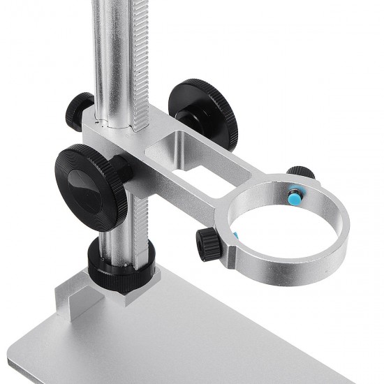 Adjustable Aluminum Alloy Microscope Holder Stand Manual Focus Support Bracket