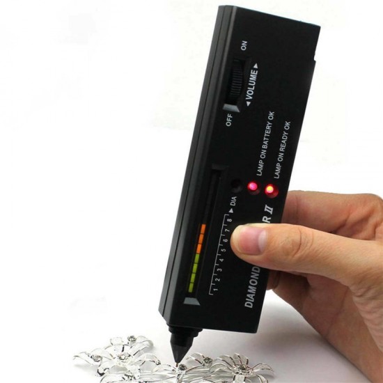 Portable Diamond Gem Tester Selector with Case Gemstone Platform Jewelry Measuring Tools