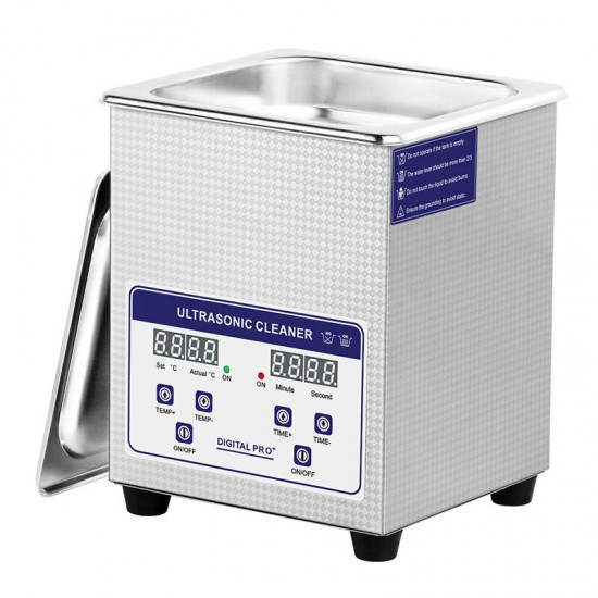 JP-010S Digital 2L Ultrasonic Cleaner with Heating Timer Bath 60W Ultrasound Machine Watches Glasses Coins Tool Part