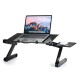 Adjustable Laptop Stand Desk Notebook Bracket Fan Cooling Pad Game Notebook Base with Mouse Board for below 17inch Notebook