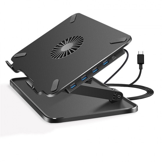 Laptop Cooling Stand Fast Fan Cooling 4 USB Ports Extension Laptop Cooling Pad For Laptop Tablets Under 17inch