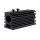 58x22x27mm Black 12mm Aluminum Heat Sink Groove Fixed Radiator Seat Cooling Heat Sink for 12mm Laser Diode Module