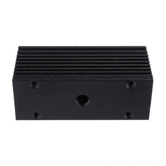 58x22x27mm Black 12mm Aluminum Heat Sink Groove Fixed Radiator Seat Cooling Heat Sink for 12mm Laser Diode Module