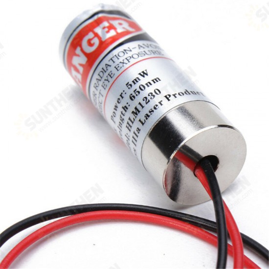 5mW 650nm Focusable Red Dot/Cross/Line Laser Diode Module