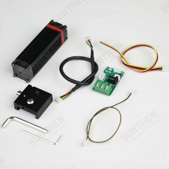 30W Laser Cutting Module Fixed Focusable Lens Vision Protection Modified Laser Air Assist For Laser Engraver Machine Laser Cutter 3D Printer CNC Millling