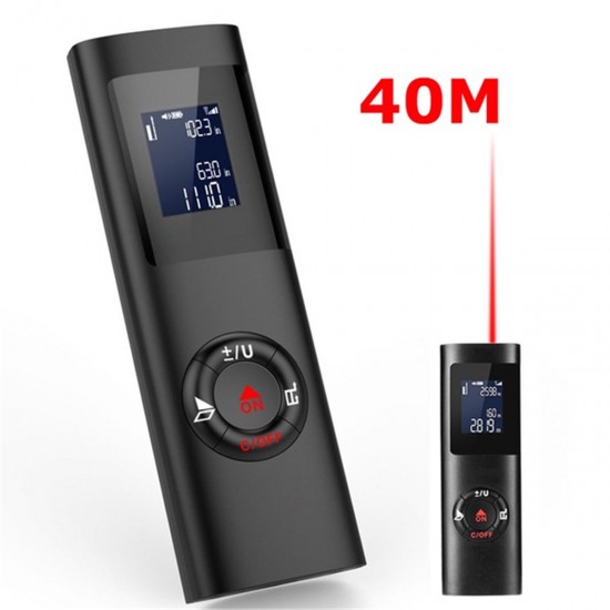 40m Mini Digital LCD Laser Distance Meter Range Finder Measure Diastimeter