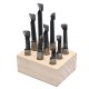 Mini Quick Change Tool Post Holder Set with 9pcs 3/8 Inch Boring Bar and 5pcs Indexable Blade