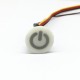 DC12V 10-20W 16mm 3 Light Colors Stepless Dimming Switch Touch Control Black/White for Desk Lamp Night Light Cabinet Light