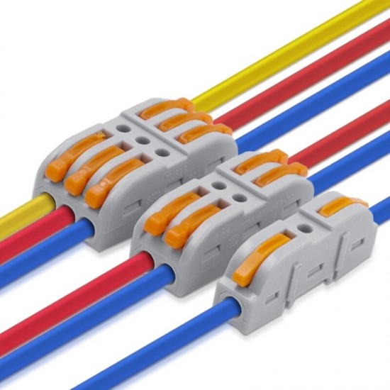 KV-214 Mini Fast Wire Connector Universal Wiring Cable Connector Push-in Conductor Terminal Block