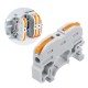 KV-313 Mini Fast Wire Connector Universal Wiring Cable Connector Push-in Conductor Terminal Block 3 In 3 Out