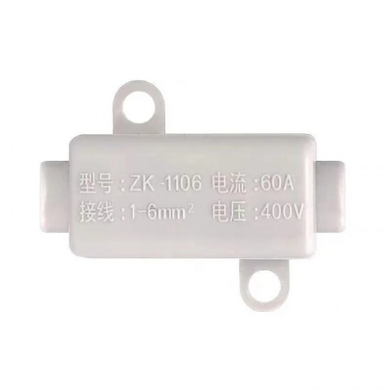 ZK-1106 1 Pc High Power Wire Connector 1-6mm Square Quick Connection Terminal Copper Aluminum Transition Assembly Wiring Clamp