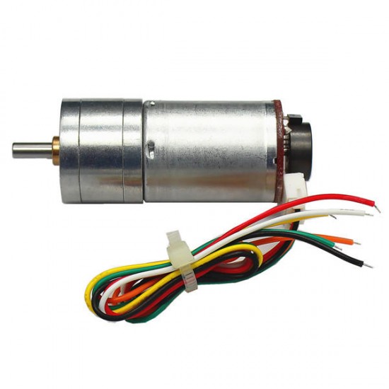 MOTOR GM25-370 DC Gear Motor 6V 100/210/300RPM Encoder Motor