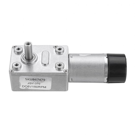 JGY-370 DC 6V Reduction Gear Turbine Motor Worm Self-locking Encoder Motor Signal Feedback