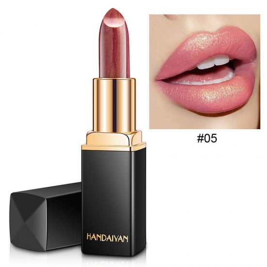 9 Colors Glitter Temperature Lipstick Metal Shimmer Lip Stick Moisturizing Long-Lasting