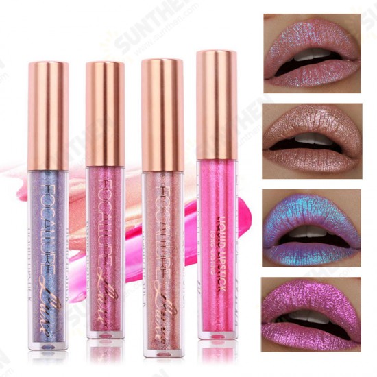 6 Colors Metallic Matte Lip Gloss Liquid Diamond Glitter Lipsticks Cosmetics Makeup