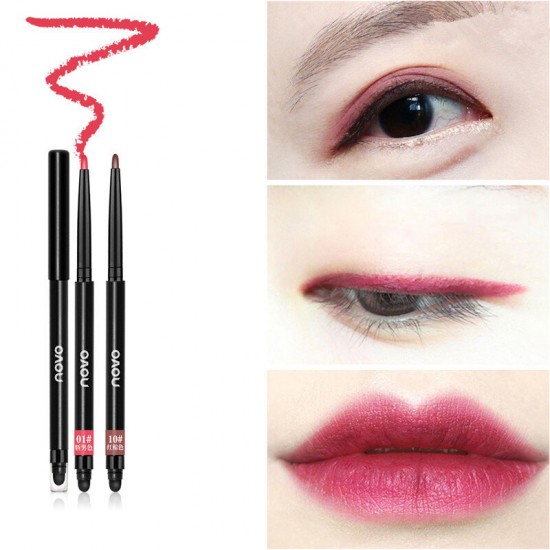 Multifunctional Eyeliner Pen Lip Liner Eye Shadow Pen Makeup Pencil Long-Lasting