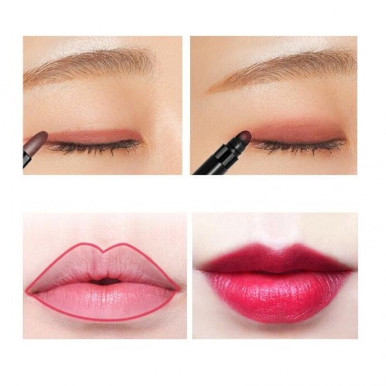 Multifunctional Eyeliner Pen Lip Liner Eye Shadow Pen Makeup Pencil Long-Lasting