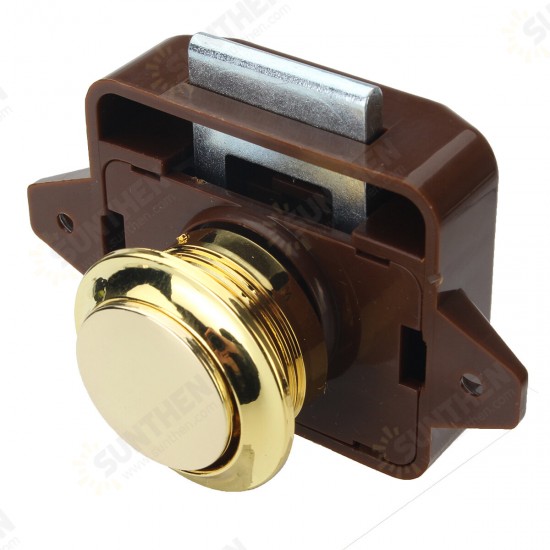 Push Button Catch Push Button Cabinet Latch for Rv/Motor Home Cupboard Caravan Lock for Cupboard Push Latch Lock Push Button Latch