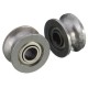 10pcs 624ZZ 4x13x7mm HCS U Groove Sealed Ball Bearings Guide Pulley Ball Bearing