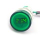 22mm AC 60V-450V LED Digital Voltmeter Indicator Lamp Voltage Gauge Monitor