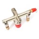 Air Compressor Double Outlet Tube Pressure Regulator Valve Fitting