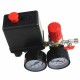 Air Compressor Pressure Valve 180PSI Gauges Regulator Pump Control Switch