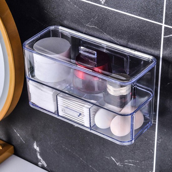 Cosmetic Organizer Storage Clear Makeup Drawers Holder Case Storage Jewelry Box