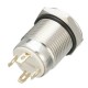 DC 5V 19mm 4 Pin Momentary Switch Led Light Metal Push Button Waterproof Switch