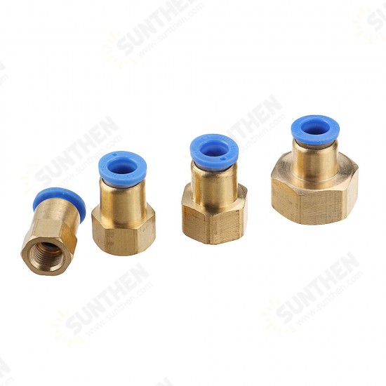 Pneumatic Connector PCF Female Thread Straight Quick Hose Joint Fittings 8-01/02/03/04