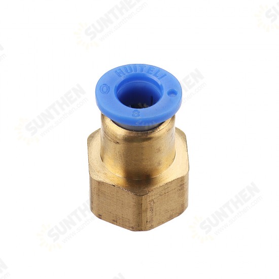 Pneumatic Connector PCF Female Thread Straight Quick Hose Joint Fittings 8-01/02/03/04