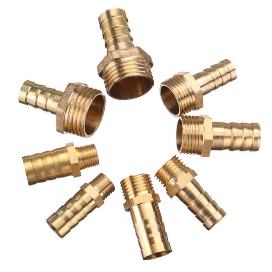 Adapter PC10/12 - 01-04 Male Thread Copper Pneumatic Component Air Hose Quick Coupler Plug