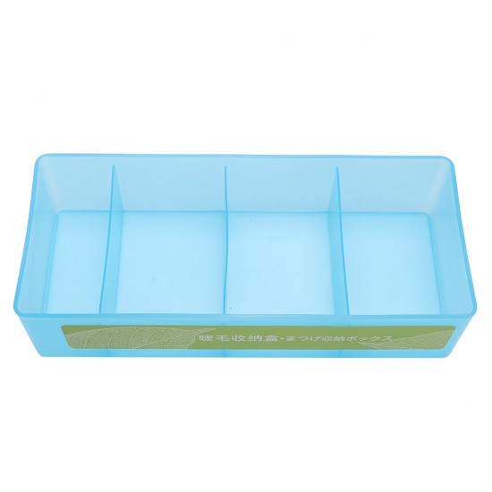 4 Slots Cosmetic False Eyelash Organizer Holder Tool Storage Box Makeup Display Stand Container