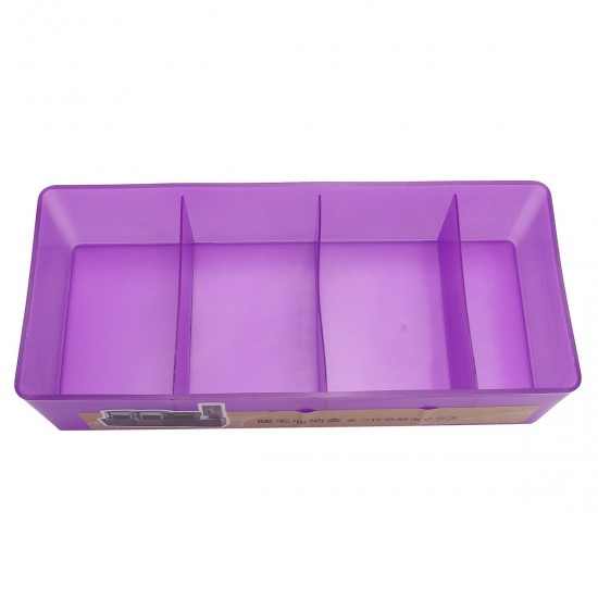 4 Slots Cosmetic False Eyelash Organizer Holder Tool Storage Box Makeup Display Stand Container