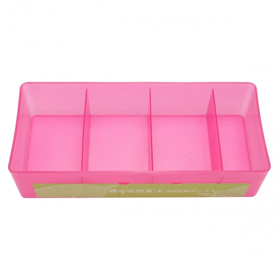 4 Slots Cosmetic False Eyelash Organizer Holder Tool Storage Box Makeup Display Stand Container