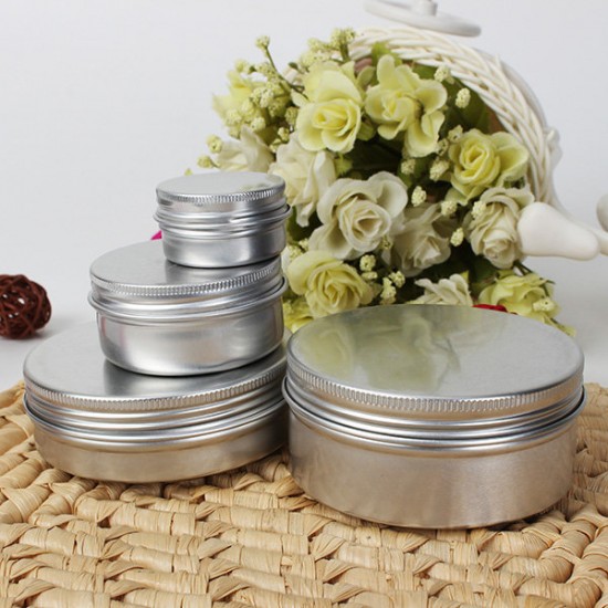 Empty Refillable Bottles Cosmetic Pot Jar Tin Container 15ml/50ml/100ml/150ml